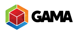Logo for the Game Manufacturers' Association GAMA