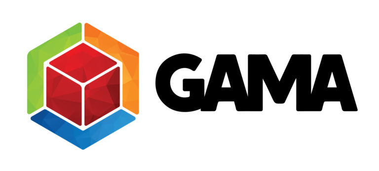 Logo for the Game Manufacturers' Association GAMA