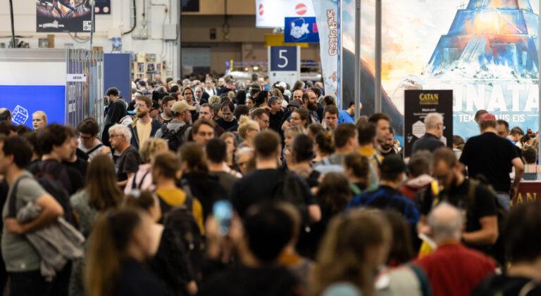 Crowds at the Essen Spiel board game fair 2023